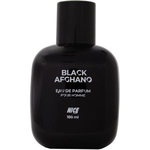 ادکلن مردانه نایس شیشه مکعبی بلک افغان مدل Nice Black Afgan حجم 100 میلی لیتر